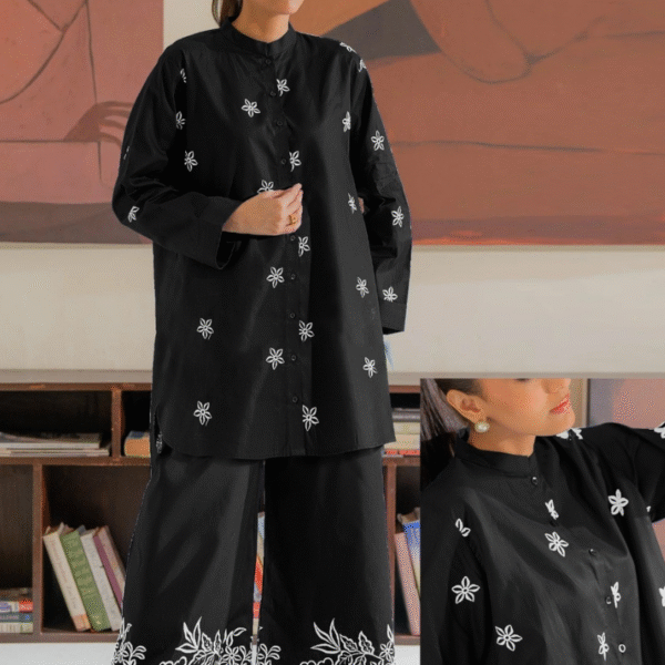 Embroided Dress 2 pc