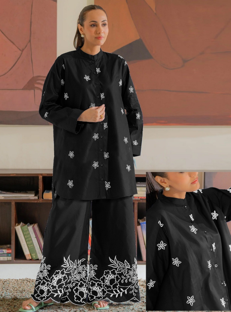 1 Embroided Dress 2 pc - Image 1